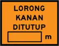 Right lane closed