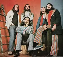 Image of Chilean rock band Los Jaivas in 1972.