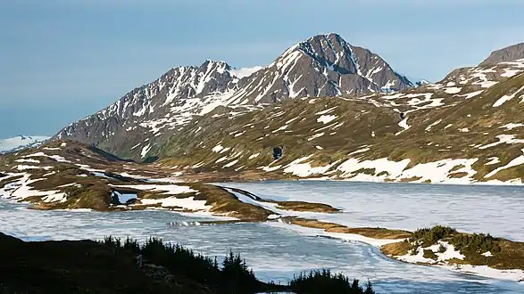 From northeast at Lost Lake