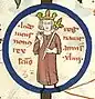 14th-century sketch of Louis IX of France (reigned 1226 to 1270)