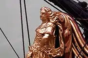 Figurehead featuring then-future Louis XV as a Roman emperor