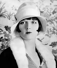 Photographic portrait of Louise Brooks