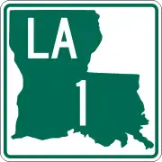 Route markers of Louisiana