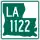 Louisiana Highway 1122 marker