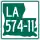 Louisiana Highway 574-11 marker