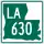 Louisiana Highway 630 marker