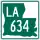 Louisiana Highway 634 marker