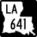 Louisiana Highway 641 marker