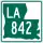 Louisiana Highway 842 marker