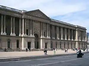 The east facade of the Louvre by Louis Le Vau, Charles Le Brun, and Claude Perrault (1667–1678)