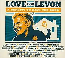 High-contrast image of Levon Helm and the Barn