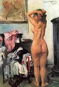 Lovis Corinth: Modellpause, 1909