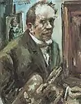 Self-portrait with Palette (1924), oil on canvas, 100 x 79 cm., Museum of Modern Art, New York