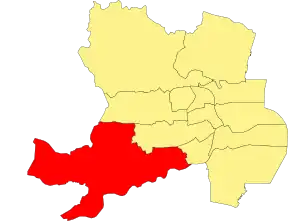 Location of the ward