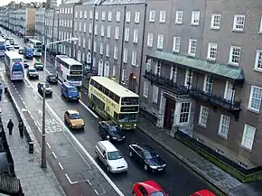 Bus lane on Lower Leeson Street