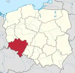 Location within Poland