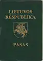 Lithuanian passport 1992-2002