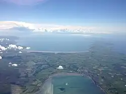 Looking south over the Rhins of Galloway towards Luce Bay