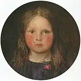 Portrait of Lucy Madox Brown by her father, Ford Madox Brown