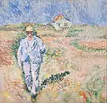 White-Suited Man in Skagen Landscape (1924)