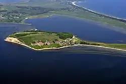 Thiessow peninsula from above