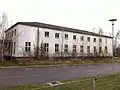 Former accommodation building of the Army and Air Force Signals School Halle. This was never renovated.