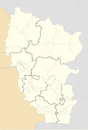 Yashchykove is located in Luhansk Oblast