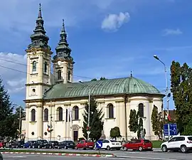The Orthodox Dormition Church in Central Lugoj
