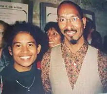 Cardoso with a young Timorese woman in Lisbon in 1992