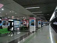 Line 2 platform of Lujiazui