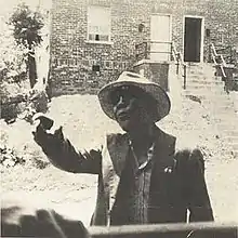 The only known photograph of Luke Jordan. Lynchburg, 1940's