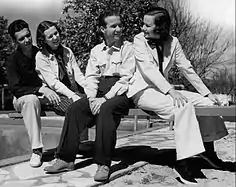 Chester and Mrs. Lauck with Norris and Mrs. Goff, 1941.