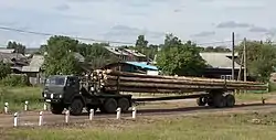 Lumber transport in Yurty. Tayshetsky District