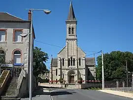 The church of Saint-Albert, in Lunery