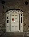 Fanlight over door with side lights