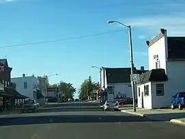 Looking north at downtown Luxemburg