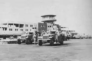 The strategically important airport at Lydda following its capture by the Israel Defense Forces in July 1948