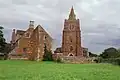 The Bede House and St Andrew's Church from the orchard