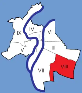 Location within Lyon