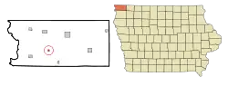 Location of Alvord, Iowa