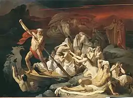 Charon Carrying Souls Across the River Styx (1861)