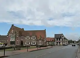 Méteren, view to a street