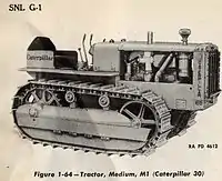 G21 M1 Medium tractor Cat Model 30