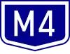 M4 motorway shield