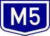 M5 motorway shield