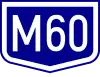 Hungarian M60 motorway shield