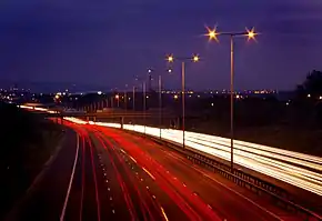 Image 30The M60 motorway, seen here at Failsworth, is an orbital motorway in Greater Manchester. (from Greater Manchester)