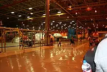 The factory floor during a visitor tram tour