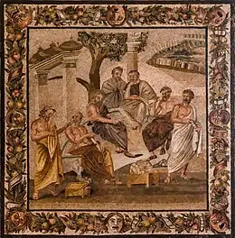 Image 26Mosaic from Pompeii depicting the Academy of Plato (from Roman Empire)