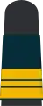 c. Dark-blue base textile with gold-yellow emblems – Navy (here: captain lieutenant, ship-parka)